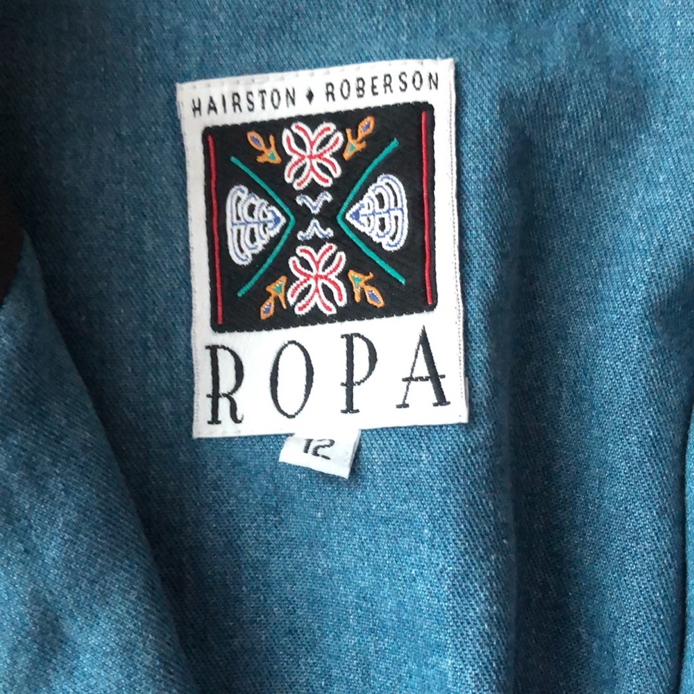 EUC Vintage 90s Hairston Roberson ROPA denim jacket blazer rodeo NFR rockies 12 - Picture 11 of 13